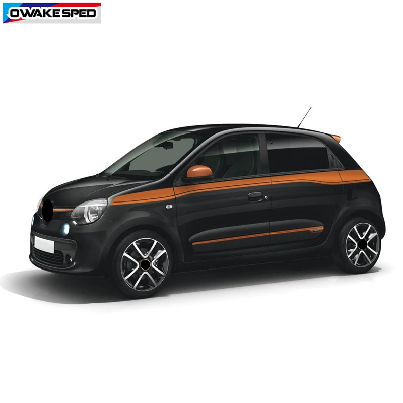 Для Renault Twingo 5 дверей спортивные полосы талии автомобильные аксессуары украшение