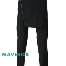 28-44! Для мужчин одежда Фартуки Штаны искусственная комплект из двух предметов тонкие брюки повседневные брюки западного стиля Большие размеры певица костюмы