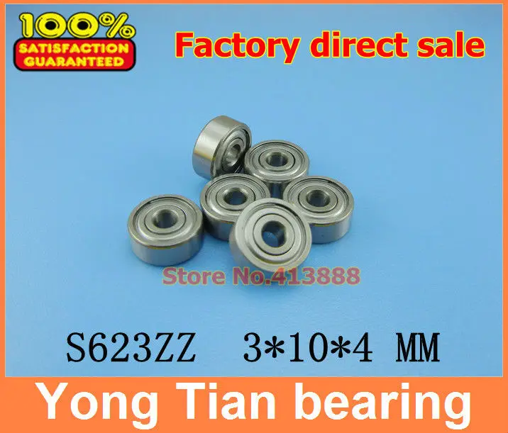 S623ZZ SS623ZZ SB623ZZ 623ZZ 623 stainless steel 440C deep groove ball bearing 3x10x4mm miniature | Обустройство дома