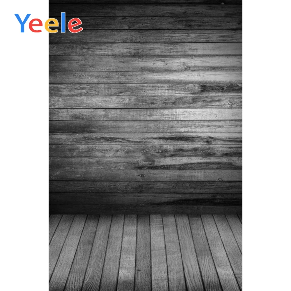 

Yeele Grunge Black Gradient Backgrounds Wall Planks Floor Scene Photography Vinyl Doll Props Photographic Backdrops Photo Studio