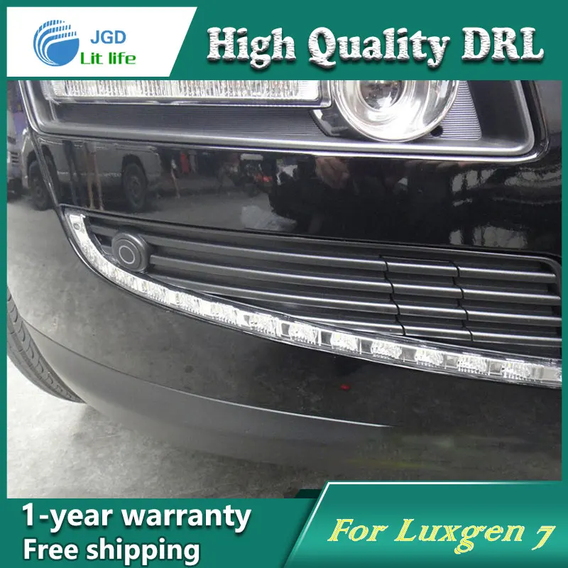 Free shipping 12V 6000k LED DRL Daytime running light case for Luxgen 7 Luxgen7 fog lamp