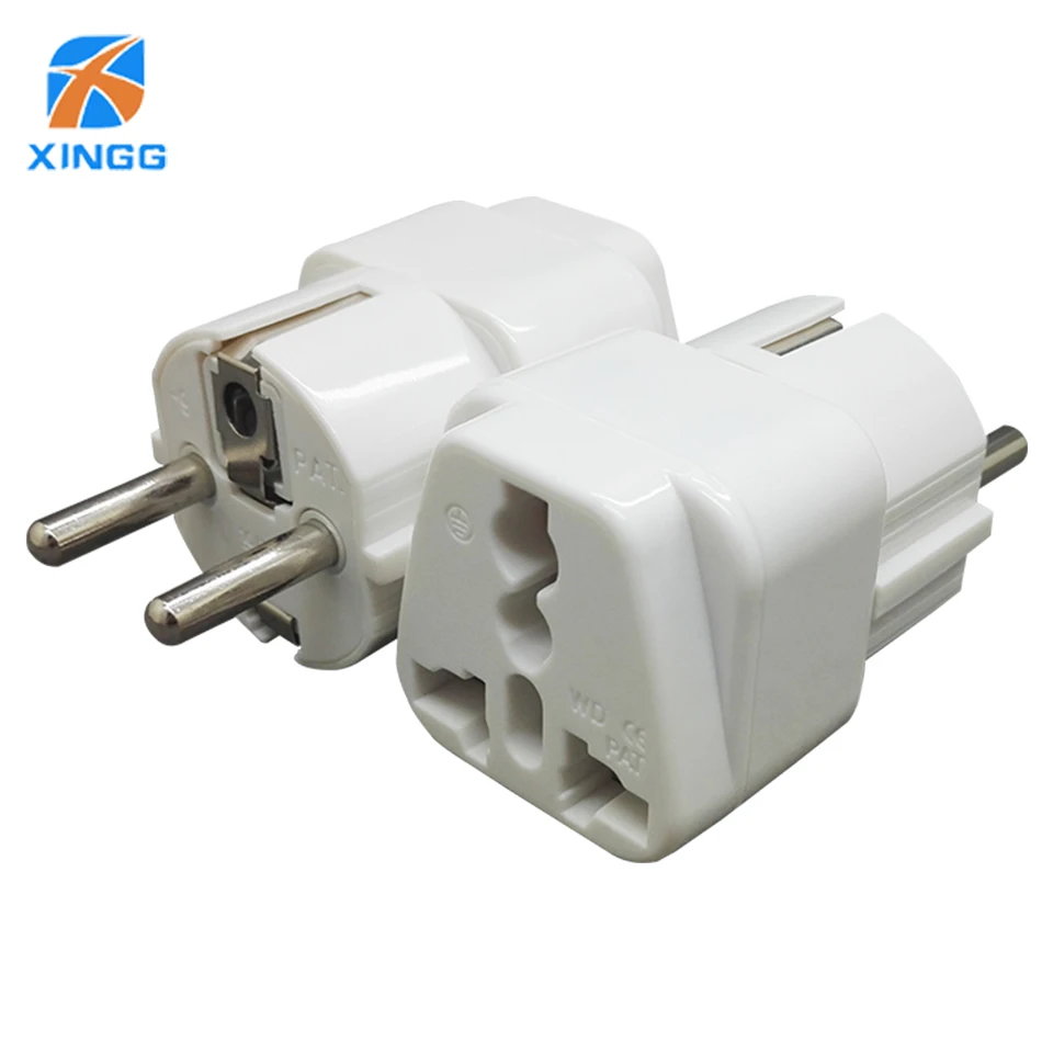 ЕС Европейский AC Power electric Schuko US UK AU To EU Plug Универсальный Международный адаптер для