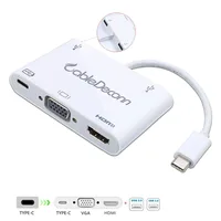 עבור ברק usb hub ברק 3 סוג C ל- USB-C כבל usb3.1 2usb3.0 תשלום מתאם VGA HDMI ממיר מתאם רכזות Multiport עבור Macbook (5)