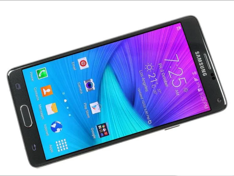 Note 4 разблокированный смартфон samsung Galaxy Note 4 N910A N910F N910P LTE 5,7 дюймов 16 МП 3 ГБ 32 ГБ отремонтированный мобильный телефон