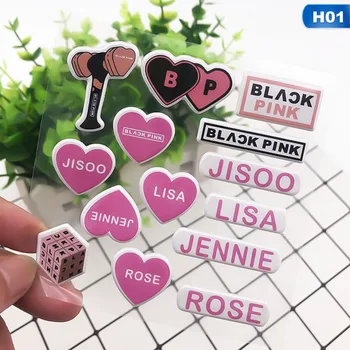 

TWICE SEVENTEEN GOT7 TXT BLACKPINK Bubble Stickers Three-dimensional Stickers Love Letters Cartoon Version Stickers