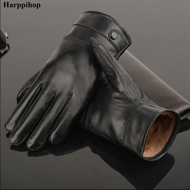 2020 Deri Eldiven Hakiki Deri Siyah Kahverengi Renk Deri Eldiven Erkek Deri Kış Eldiven Sıcak Marka Eldivenler Leather Winter Gloves Leather Gloves Mengloves Warm Aliexpress