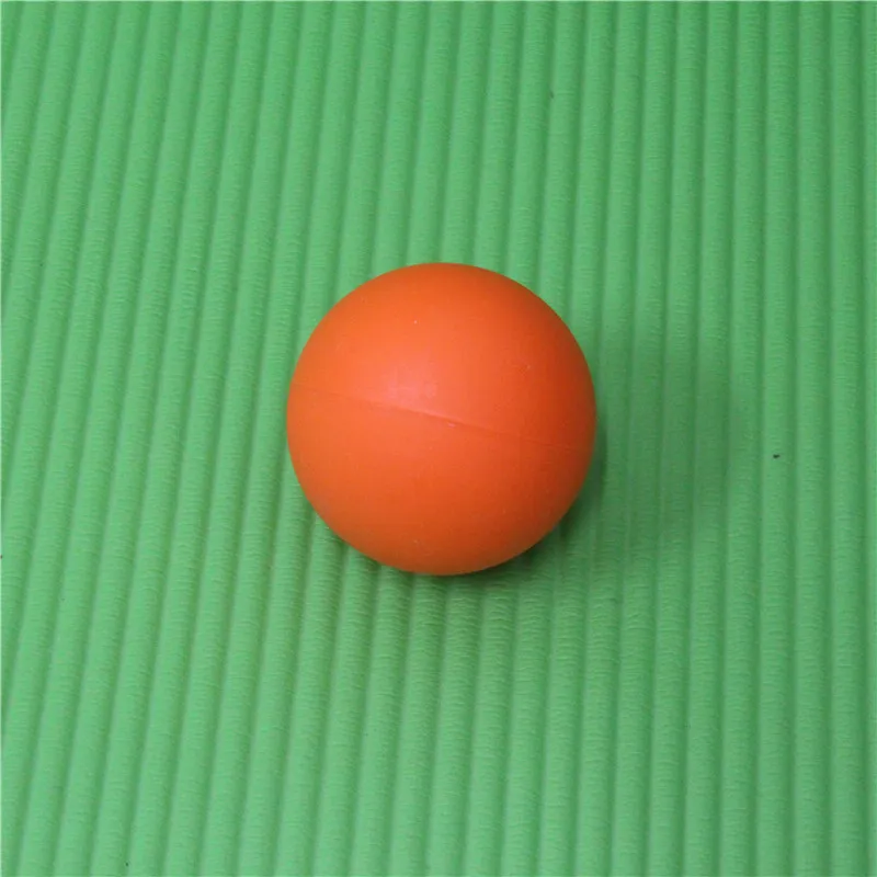 Горячий Лакросс массажный мяч, фитнес тренажерный зал тренировка триггера координация тела Йога снятие стресса упражнения Спорт Мяч самомассаж - Цвет: Оранжевый