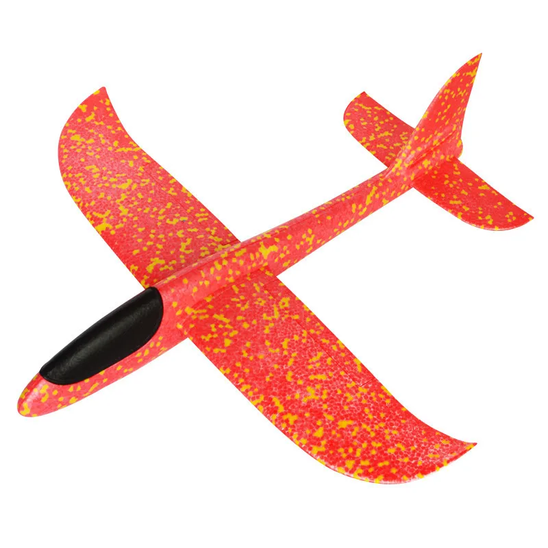 Детские игрушки «сделай сам» ручной бросок Летающий планер самолеты пена модель аэроплана вечерние сумки наполнители Летающий планер самолет игрушки для детской игры - Цвет: Красный
