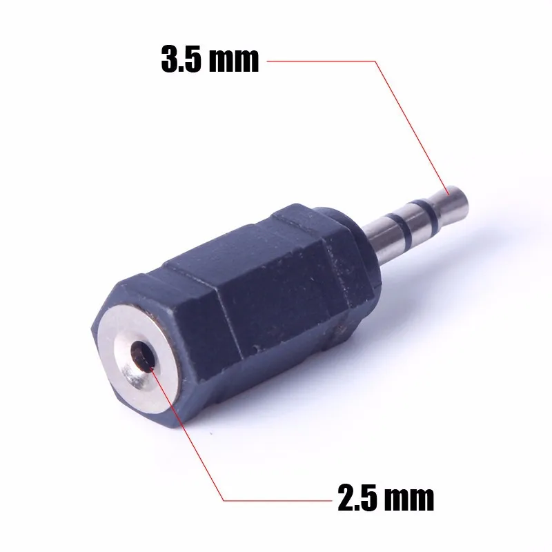

3.5 mm Male to 2.5 mm Female 3.5 to 2.5 stereo Jack Audio pc phone headphone earphone Converter adapter cable plug