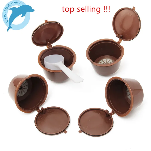 Special Price 4pcs/pack coffee Capsule use 200 times Refillable Dolce Gusto  nescafe dolce gusto reusable capsule dolce gusto capsules