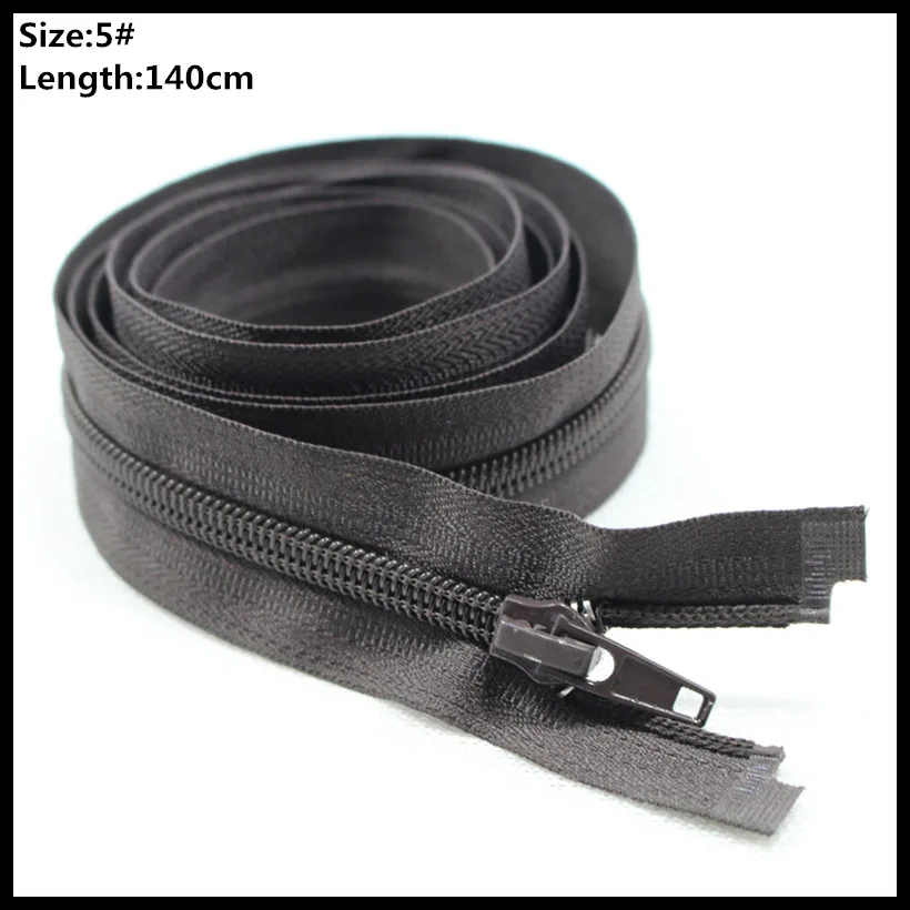 wholesale 145cm black Invisible Zipper 5pcs 5 DIY Nylon Coil Zipper