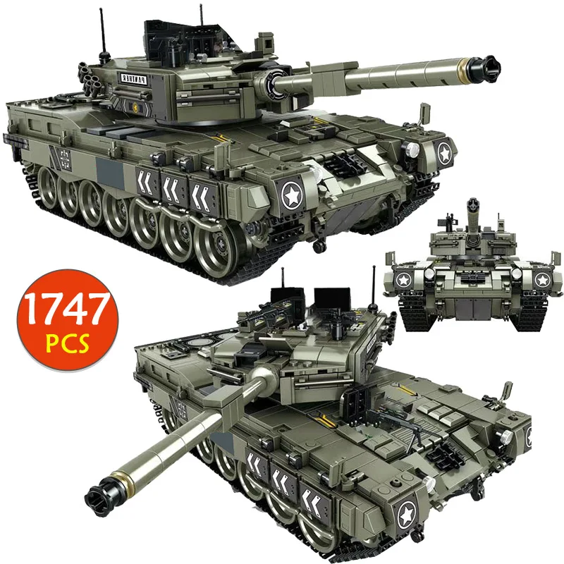 1747 шт. военный основной боевой танк модель строительные блоки Совместимые WW2 городской полиции армии фигурки Кирпичи Детские игрушки Подарки