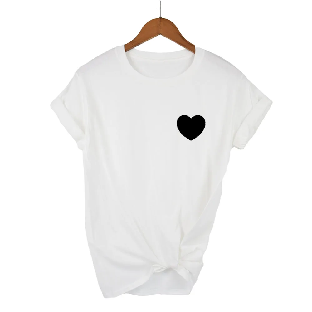 

Harajuku Love Print summer cute t shirt for women female tumblr Casual T-Shirts Sleeve O-neck Short Sleeve clothing Kawaii white