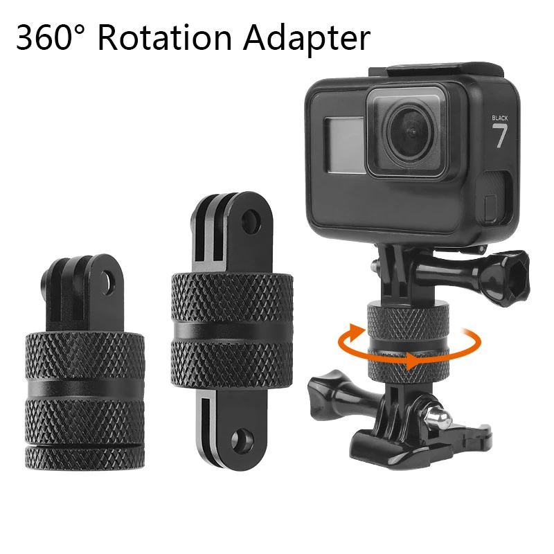 360 Degree Swivel Rotating Aluminium Tripod Mount For Gopro Hero 10 9 8 7 6 5 4 Dji 4k Sjcam Eken H9 Go Pro Insta360 Accessories Sports Action Video Cameras Accessories Aliexpress