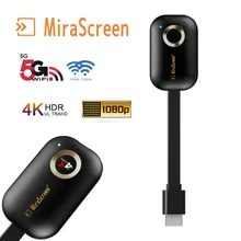 Mirascreen автомобильный домашний wifi дисплей 5G 2,4G зеркальный экран 4K 1080P беспроводной HDMI Miracast Android tv stick chromecast/Airplay cast