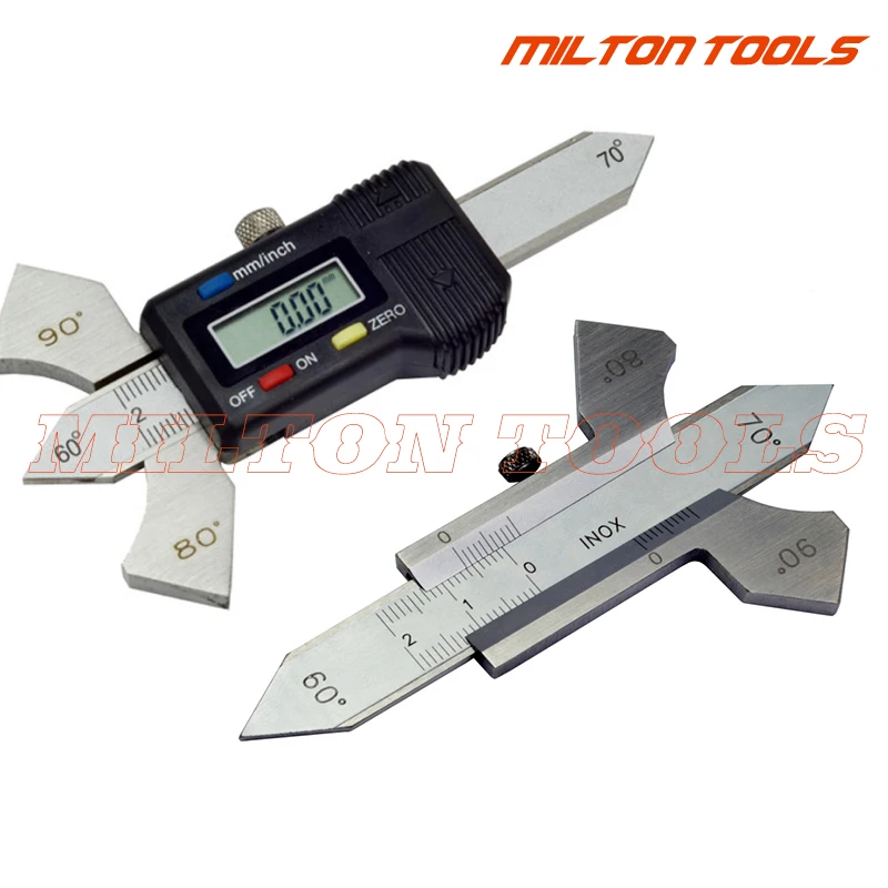 

0-20mm stainless steel Digital Welding Seam measure vernier weld gauge weld inspection ruler 60 70 80 90 Degree Angle Measure