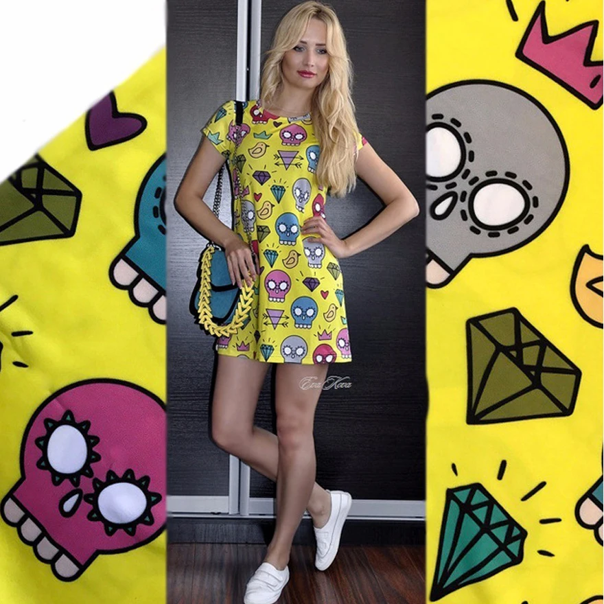 NoisyDesigns/2018 летнее женское платье Vestidos Mujer милое вечернее с объемным изображением