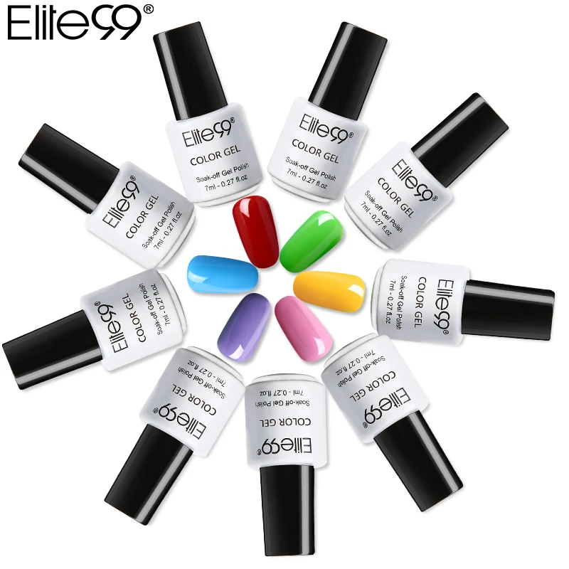 

Elite99 7ml One Step Nail Gel Polish Gel 3 in 1 UV LED Long Lasting Lucky Gel Polish Nail Art Varnish No Need Base Top Coat