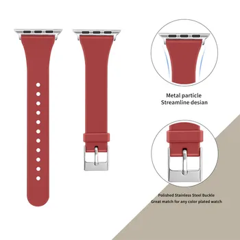 

Silicon T Shape Watchband for iWatch 4 3 2 1 Series Watch Band Strap For Apple Watch 38mm /40mm 44mm /42mm Wristband Bracelet