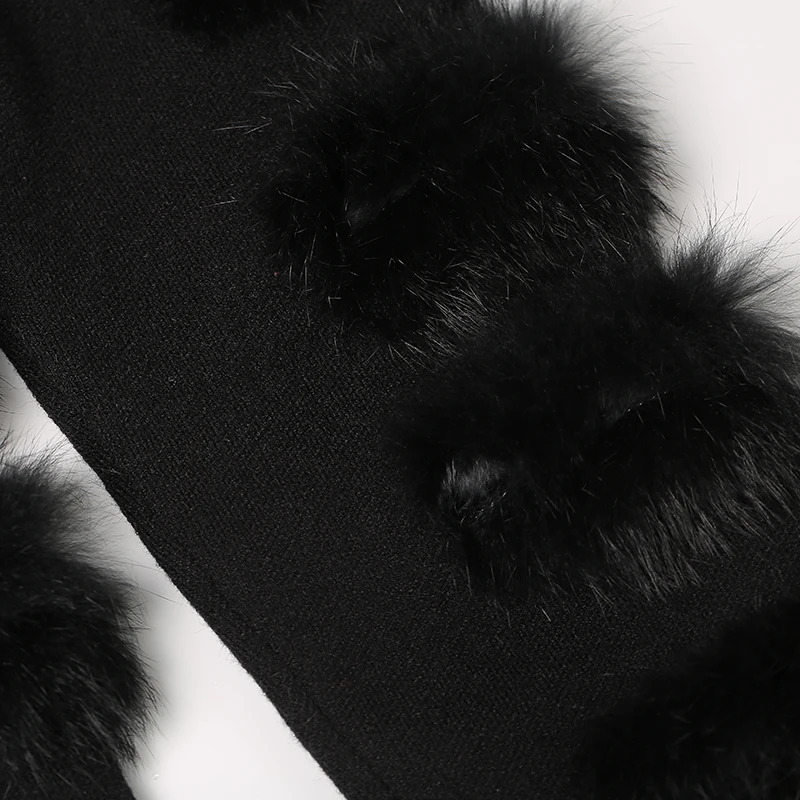 Chictorso Real Fur Long Sleeve Women Sweater Pullovers Girls Jumpers Dresses Knitted Top Fashion Winter Sweaters Outwear Black Chictorso Real Fur Long Sleeve Women Sweater Pullovers Girls Jumpers Dresses Knitted Top Fashion Winter Sweaters Outwear Black