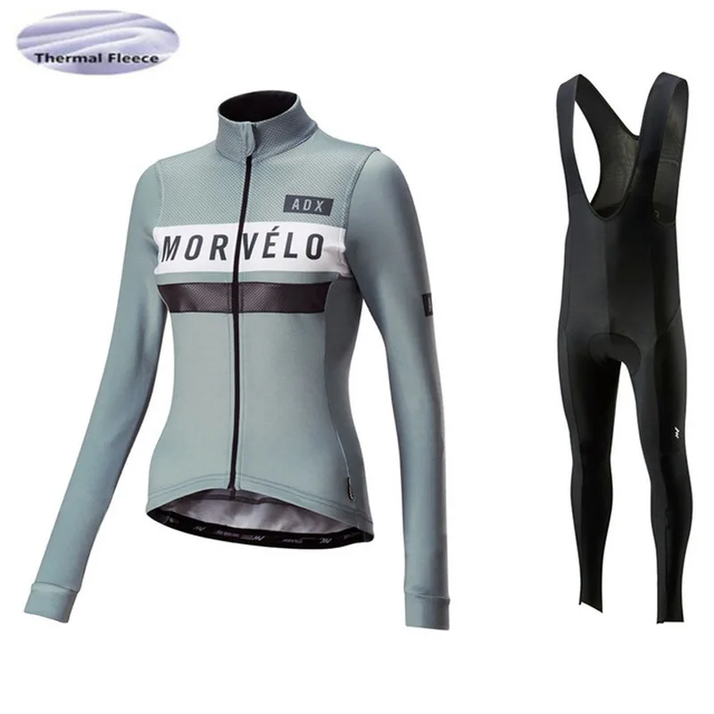 

2018 MORVELO Winter cycling sets Every biker woman indispensable bicycle jersey set MTB bicycle sportswear