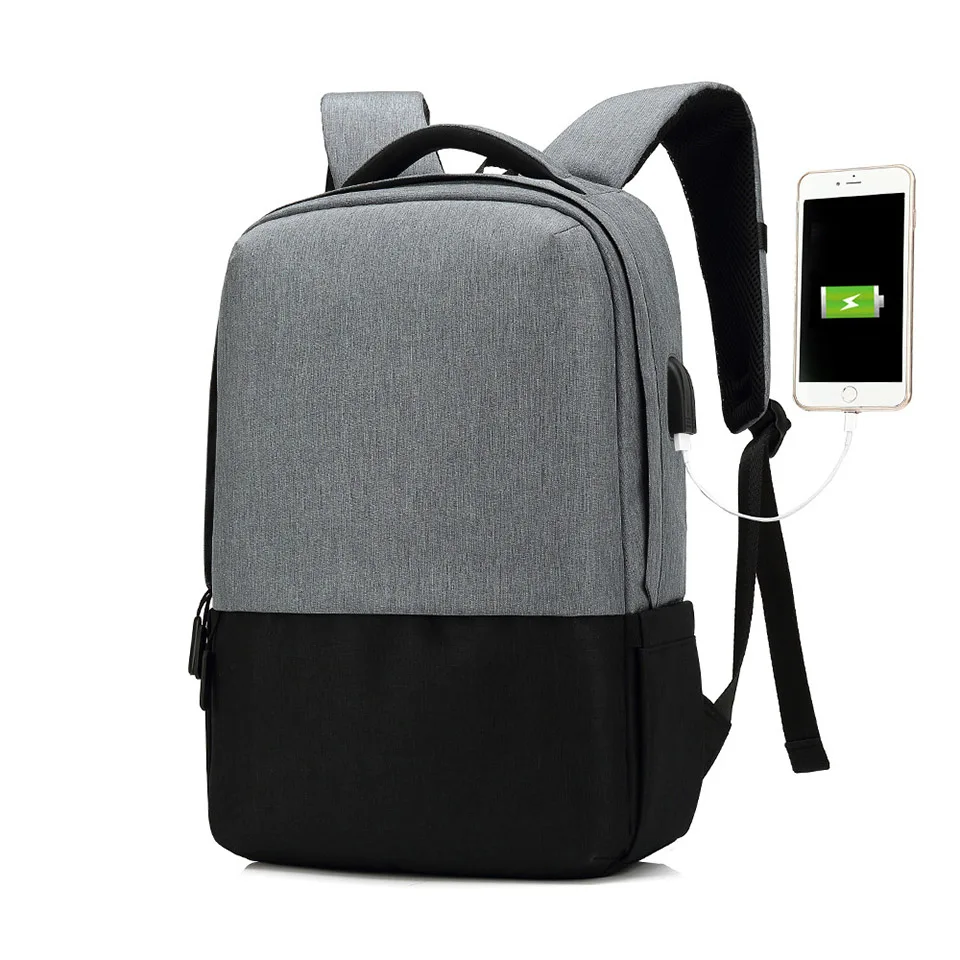 

Men Backpack With USB Charging Headphone Interface Port Lock Business Travel Anti-Theft Backpacks Back Pack Bag School Backpack