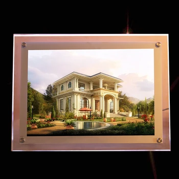 

Wall Mounted LED Light Pocket Display for Estate Agent - A3 Acrylic LED Poster Light Box