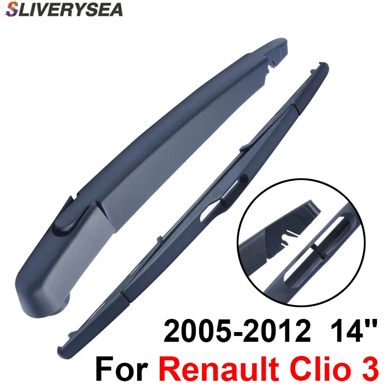 Rear Windscreen Wiper and Arm For Renault Clio 3 2005-2012 14'' 3/5 door Hatchback High Quality Iso9001 Natural Rubber Rear Windscreen Wiper and Arm For Renault Clio 3 2005-2012 14'' 3/5 door Hatchback High Quality Iso9001 Natural Rubber