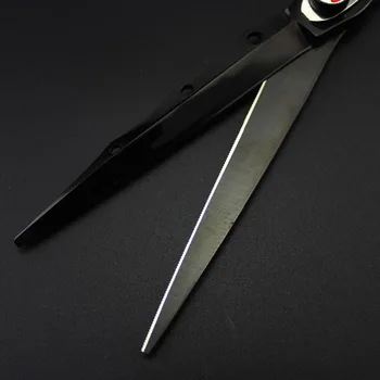 

left hand japan 440c 7 inch hair cutting scissors barber makas Small tooth shears haircut scissor hairdressing Custom logo