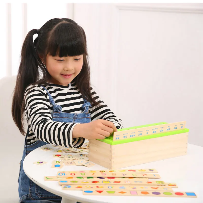 

Children's logico puzzle box, Early Training wooden Puzzles toy fruits and animals puzzle Learning toy for kids educational toys