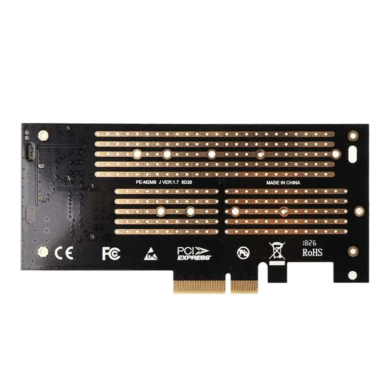 1 комплект PCI Express PCI-E 3,0X4 к NVMe M.2 M ключ NGFF SSD PCIE M2 Riser Card адаптер Поддержка 2230-2280 размера