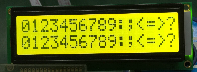 

5pcs larger LCD 1602 16*2 16x2 large character big size Yellow green lcd display module 122*44mm HD44780 SPLC780D LMB162GBY