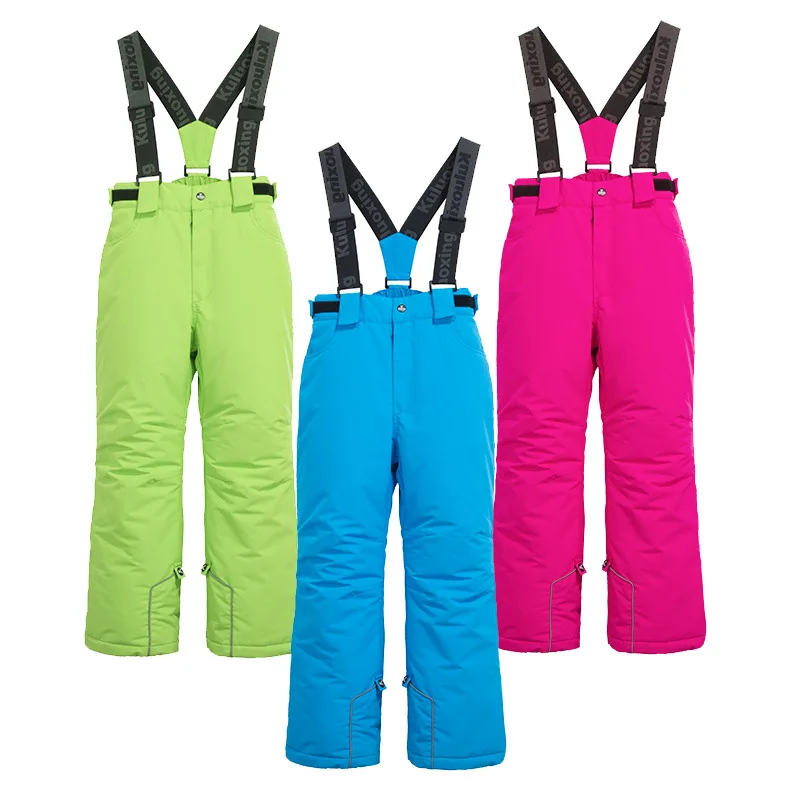 

Brand Waterproof Baby Boys Girls Skiing Pants Warm Climbing Trousers Sporty Kids Outfits Children Outerwear For 4-16 Years Old