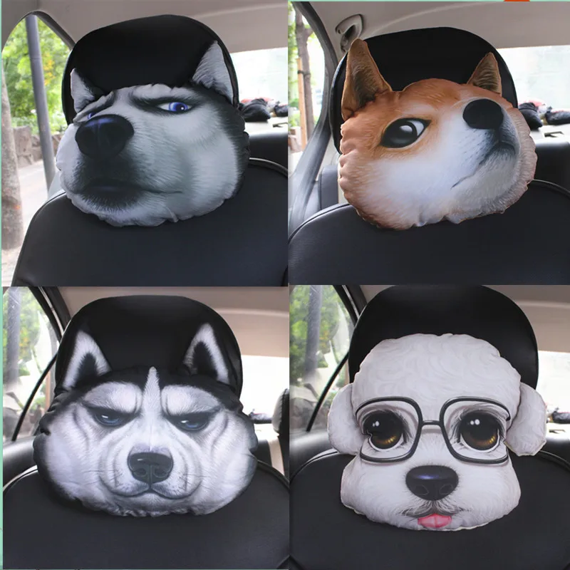 

Car interior headrest cushions. amusing Car cushions. Dog&cat car funny cushions