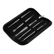 5 шт. для черных точек угревая сыпь экстрактор для удаления косметического инструмента из нержавеющей иглы инструмент для удаления