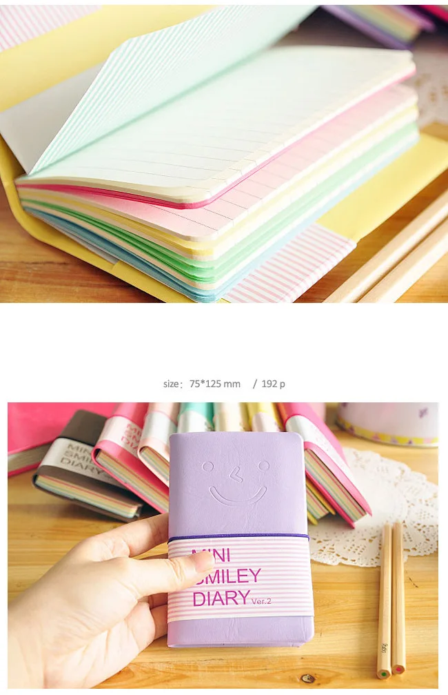 Paper Colorful Mini Smile Planners Kawaii Journal Diary Notebook Portable Memory Book Office & School Supplies Promotion Gift Paper Colorful Mini Smile Planners Kawaii Journal Diary Notebook Portable Memory Book Office & School Supplies Promotion Gift