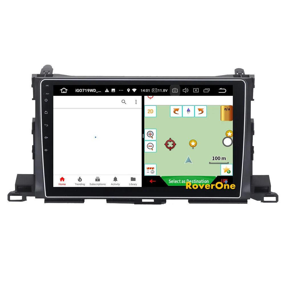 Top For Toyota Highlander Kluger 2015 2016 Android 9.0 Car Radio Stereo GPS Navigation Navi Media Multimedia System PhoneLink 18