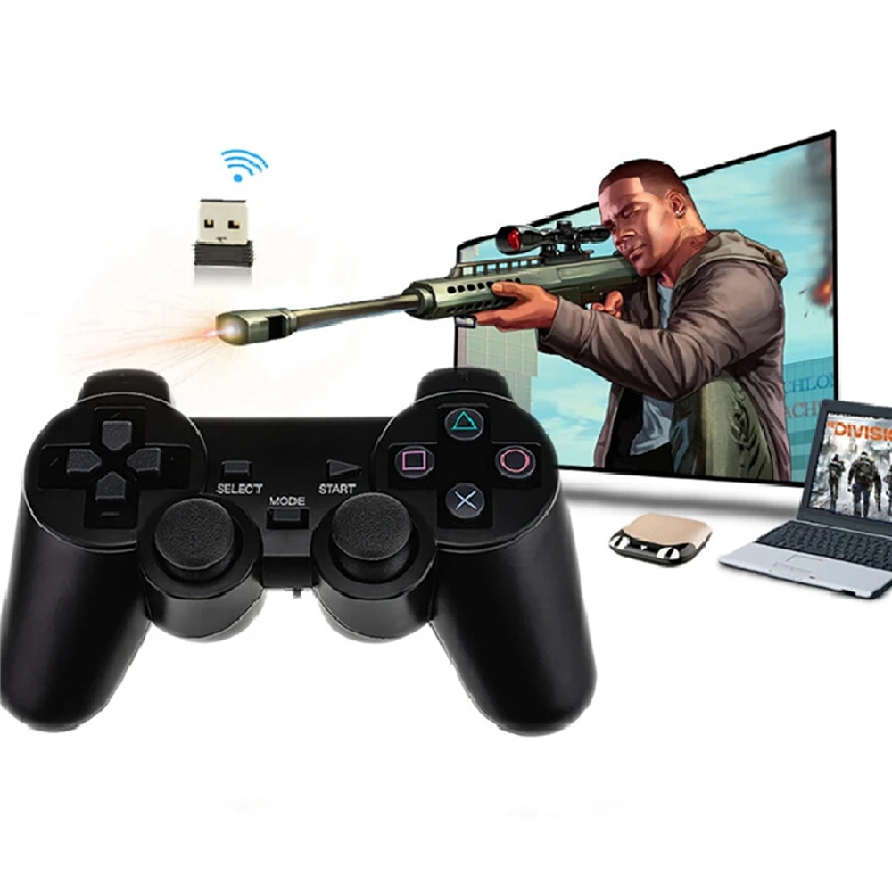 2 4G Беспроводной Bluetooth геймпад + кронштейн для ПК/Android/PS3 Совместимость ТВ коробка