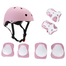 LANOVA 7pcs/Set Protective Gear Set Kids Knee Pads Elbow Pads Wrist Protector Protection helmet for Scooter Cycling Roller Skate
