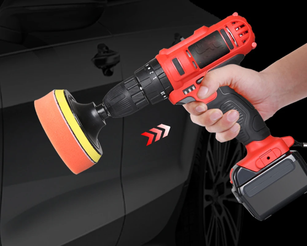

12V Lithium Battery charging polish machine Car Polisher Cleaner Wireless Portable Adjustable speed Waxing Machine