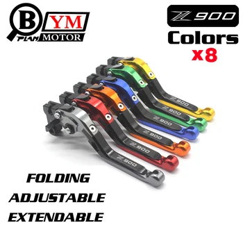 

!Logo(Z900) Green+B For Kawasaki Z900 Z 900 2017 CNC Adjustable Folding Extendable Motorcycle Brake Clutch Levers