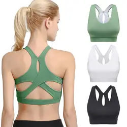 2018 для женщин спортивные брюки фитнес тренировки тренажерный зал High Impact Activewear бюстгальтер ALS88