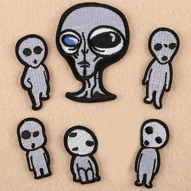 

Litter Boy Black White Patches Iron On Embroidered Patch For Clothing Sticker Badge Paste For Clothes Bag Pants