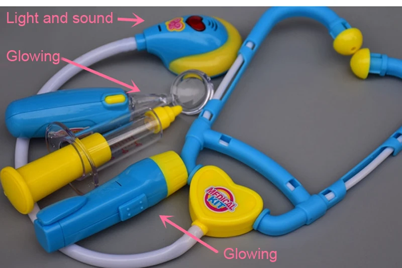 Медсестры доктор игрушки ролевые игры игрушка медицинский набор со светом Звук дети игровой набор «Доктор» Dokter Speelgoed Brinquedo медицинская Косплей