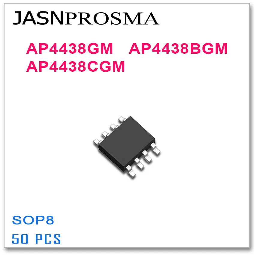 

JASNPROSMA 50PCS AP4438GM AP4438BGM AP4438CGM SOP8 AP4438 High quality