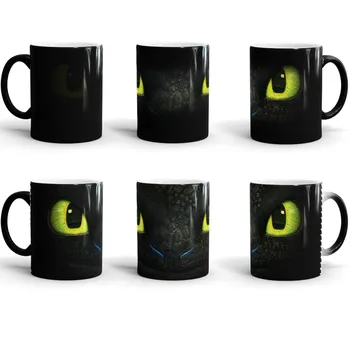 

Dragon Cup Mug Night Fury Toothless Mugs Color Changing Coffee Mug Drop Shipping