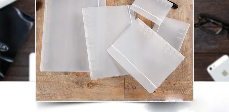 2 Creative Ring Binder B5A4567 PP Notebook Accessory Sheet Shell  office & school supplies Stationery Transparent Concise 6 Holes