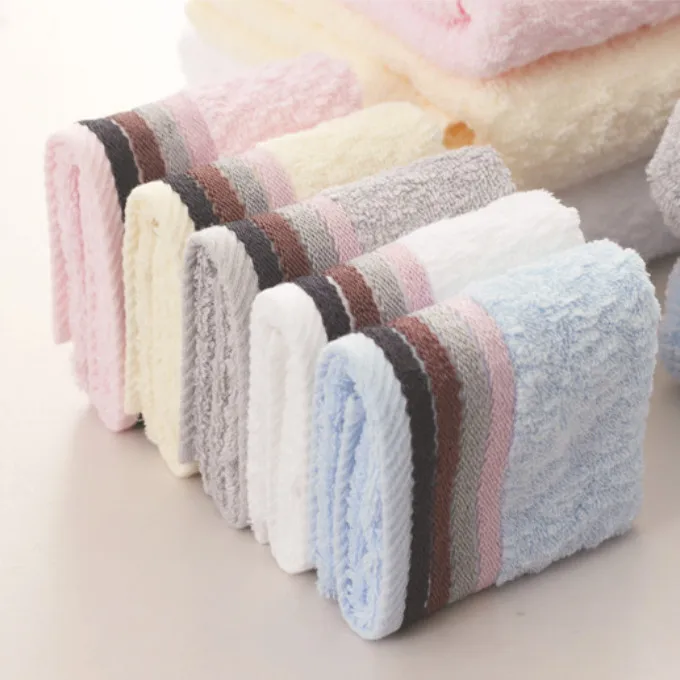 34*36cm Solid 100 Cotton Home Hand Face Towel Set of 3,Face Facial