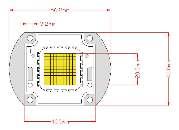 

high quality 90W warm white &cool white high power LED chip