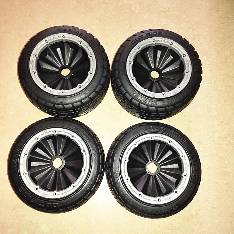 

Closed wheel Strong grip road tire for 1:5 Hpi Baja LOSI DBXL 2 front and 2 rear